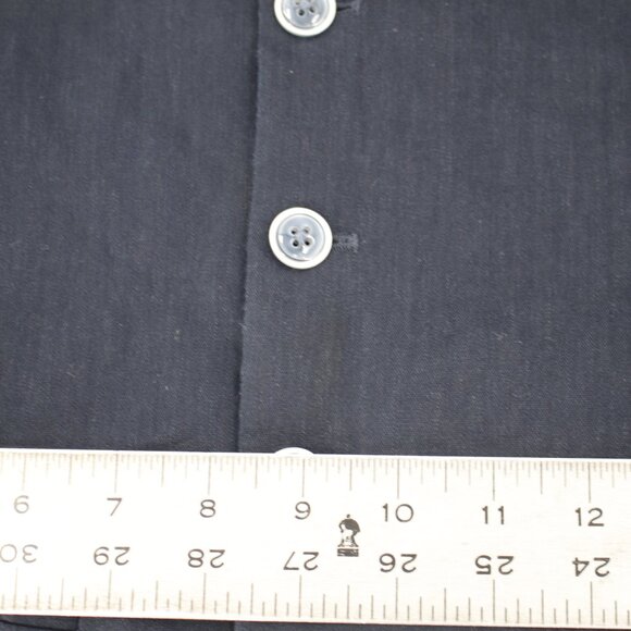 Joseph abboud vest men's small waistcoat five button navy blue gilet linen blend - Picture 10 of 12